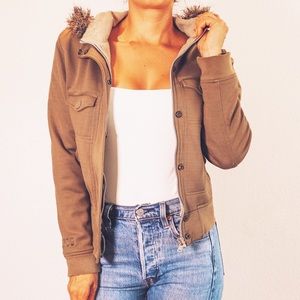 OBEY Jacket With Removable fur hood